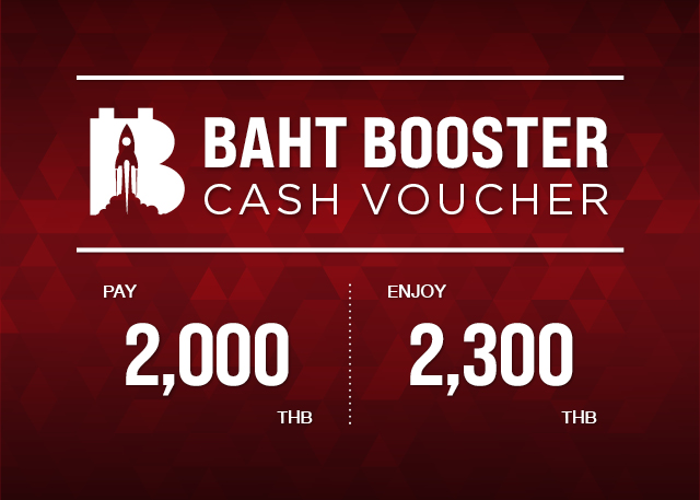 Baht Booster value 2,300 THB